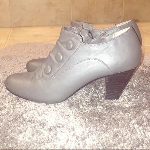 Grey ankle booties